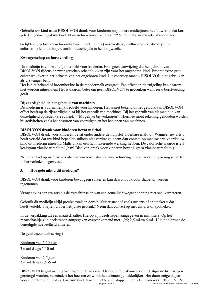 Drank Voor Kinderen met Aardbeiensmaak afbeelding van document #2, leaflet