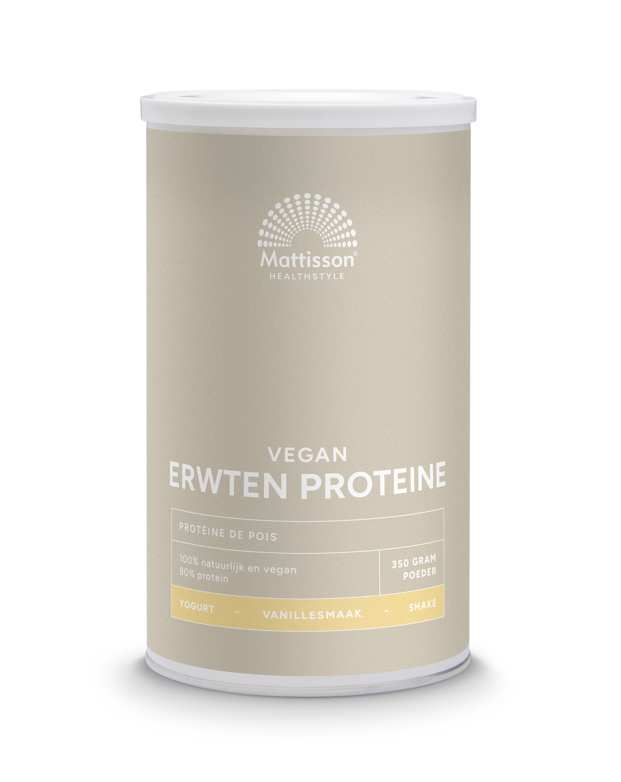 Mattisson HealthStyle Vegan Erwten Proteïne Poeder Vanille 350GR