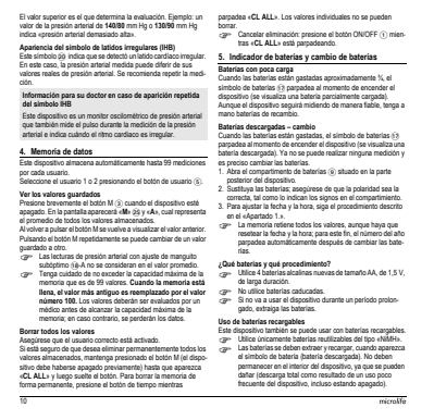 Microlife BP Bloeddrukmeter B3 Comfort PC afbeelding van document #12, instructions