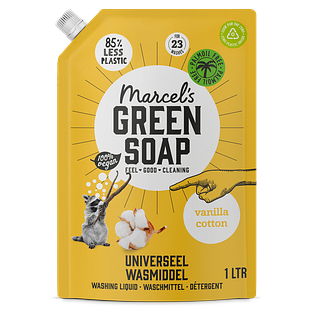 Marcels Green Soap Vanilla Cotton Universeel Wasmiddel Navulling 1LT
