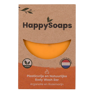 HappySoaps Arganolie & Rozemarijn Body Wash Bar 100GR
