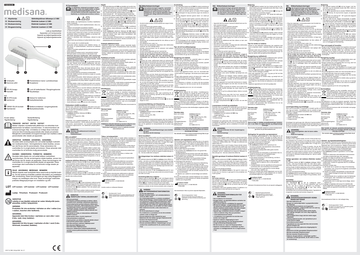 Elektrische Luizenkam LC 860 afbeelding van document #3, instructions