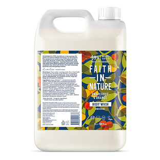 Faith in Nature Grapefruit & Orange Bodywash Navulverpakking 5LT
