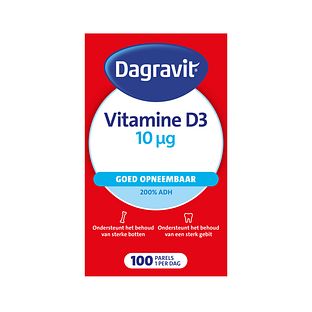 Dagravit Vitamine D 10 mcg Parels 100ST