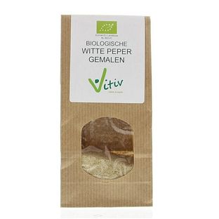 Vitiv Gemalen Witte Peper Bio 1KG