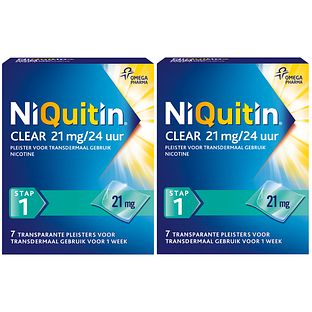 Niquitin Clear Pleister Twee Weken Behandeling 2x7ST