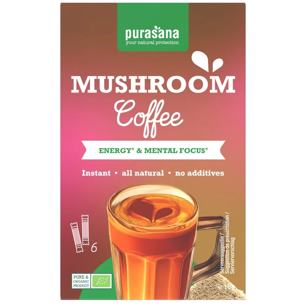Purasana Instant Mushroom Coffee 18GR