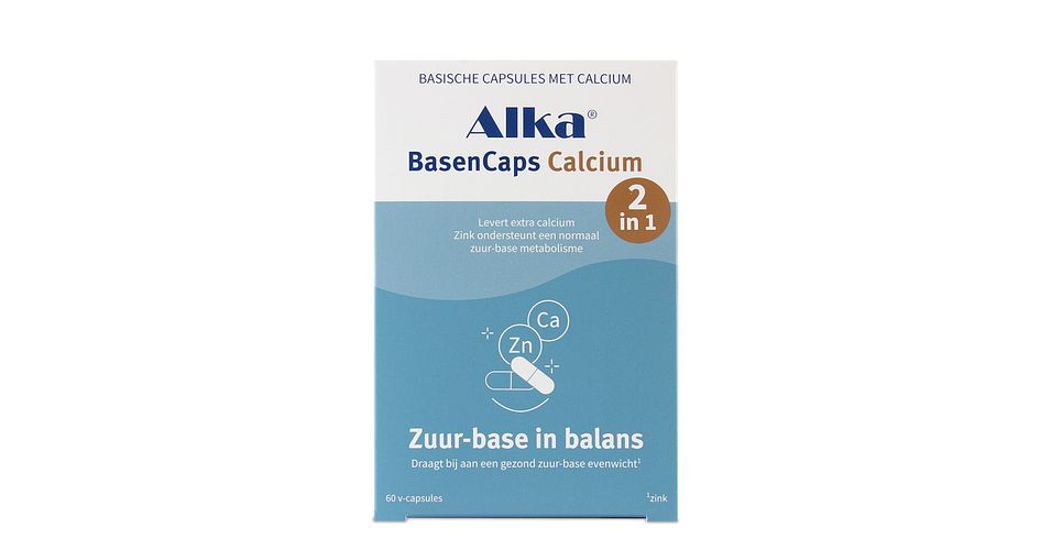 Alka BasenCaps Calcium 2in1 Capsules (60st) | De Online Drogist
