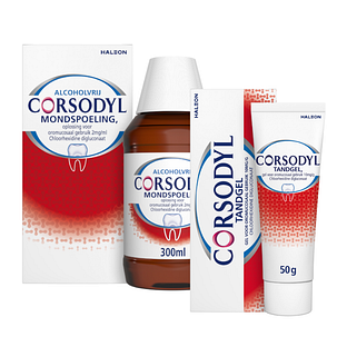 Corsodyl Mondverzorgingsset - Mondspoeling en Mondgel - 2 Stuks
