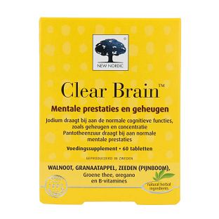 New Nordic Clear Brain Tabletten 60TB New Nordic Clear Brain Tabletten 60TB