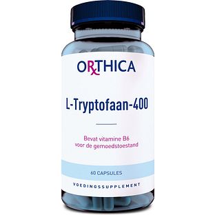 Orthica L-Tryptofaan-400 Capsules 60CP Orthica L-Tryptofaan-400 Capsules 60CP