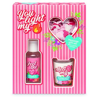 Source Balance Massage Olie met Kaars Geschenkset 1ST