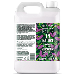Faith in Nature Lavender & Geranium Conditioner Navulverpakking 5LT