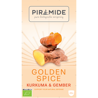 Piramide Golden Spice Kurkuma & Gember Thee 20ZK