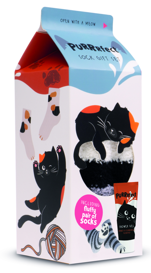 Purrrfect Sock Showergel Giftset