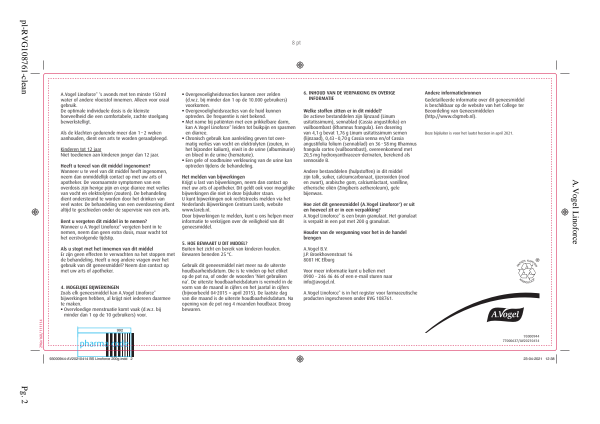 Linoforce Korrels afbeelding van document #2, leaflet
