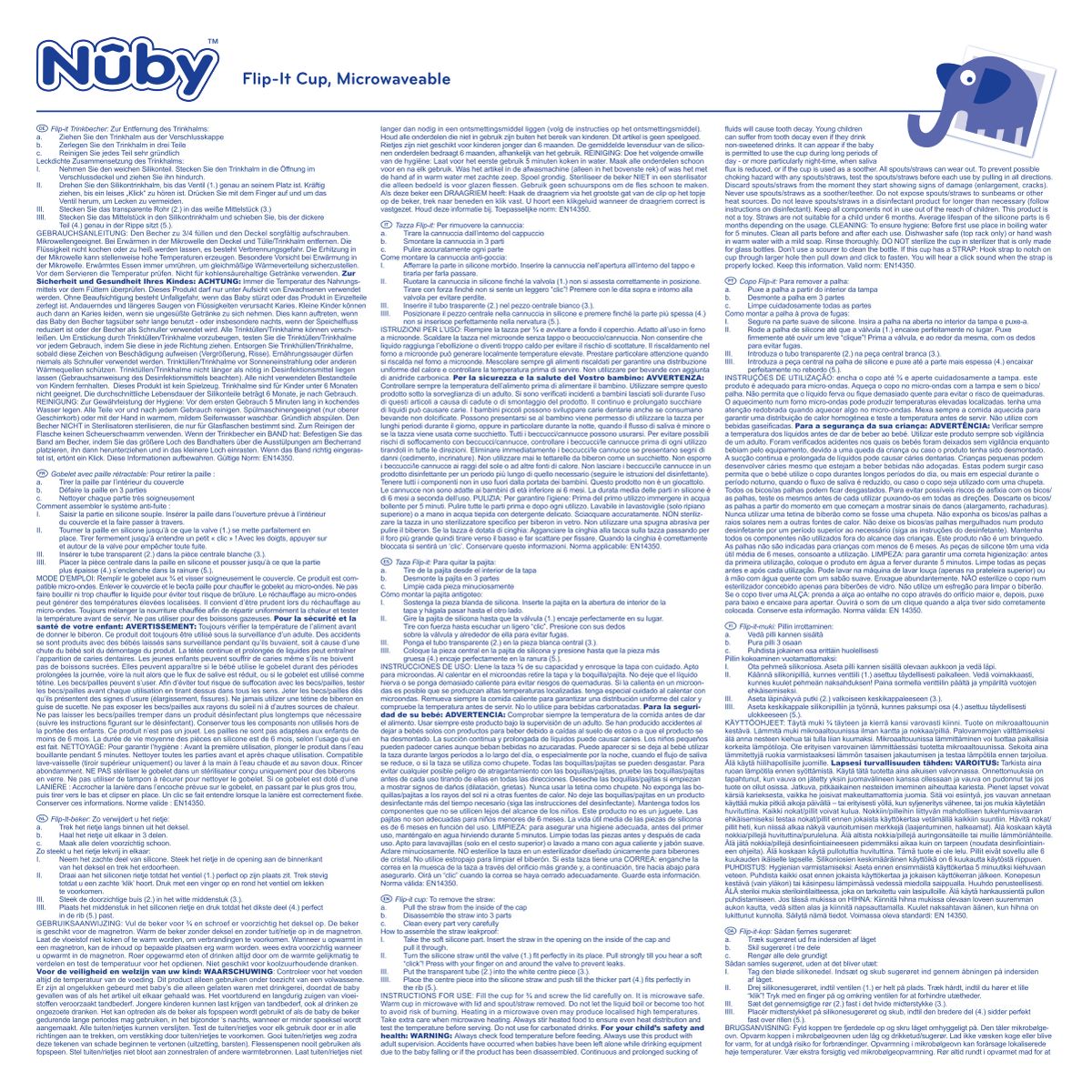 Flip It Antilekbeker afbeelding van document #1, instructions