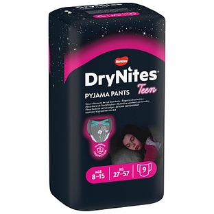 Huggies DryNites Girls Tiener Maat L (27-57kg) 9ST
