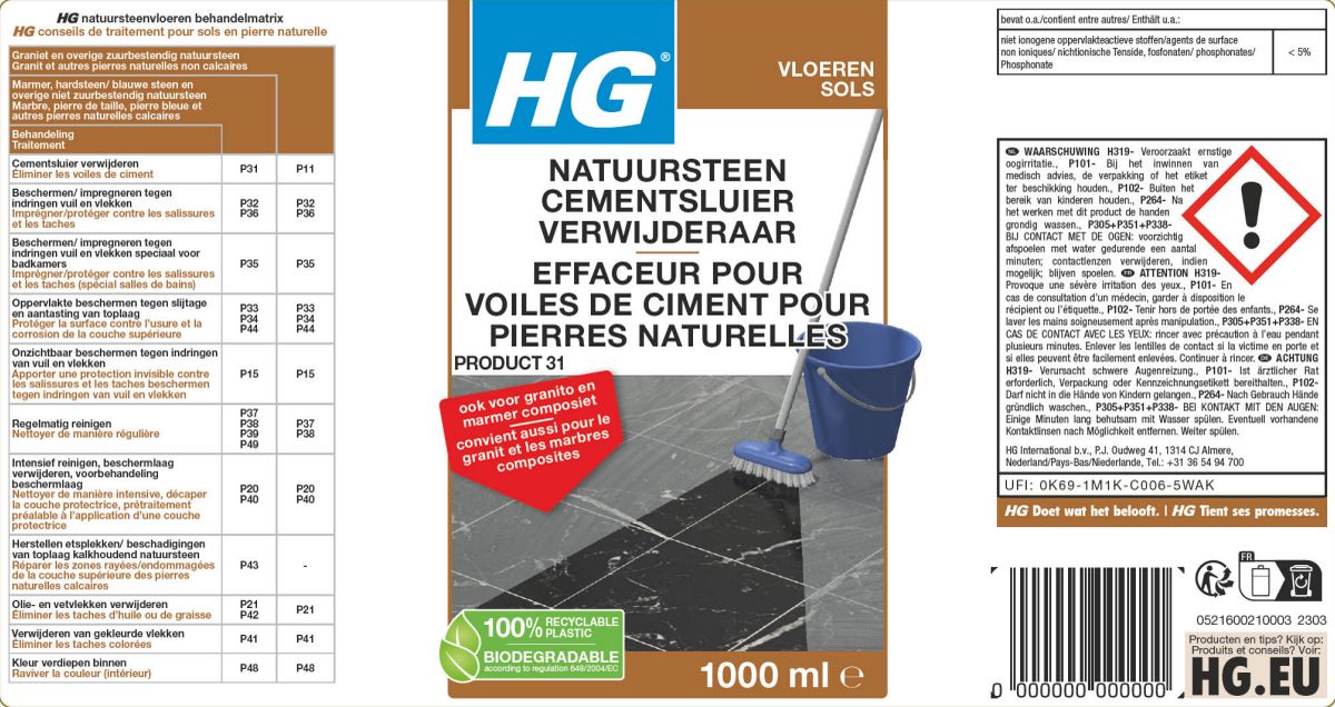 Vloeren Natuursteen Cementsluierverwijderaar 31 afbeelding van document #1, label