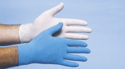 CMT Handschoenen Latex Gepoederd Naturel afbeelding