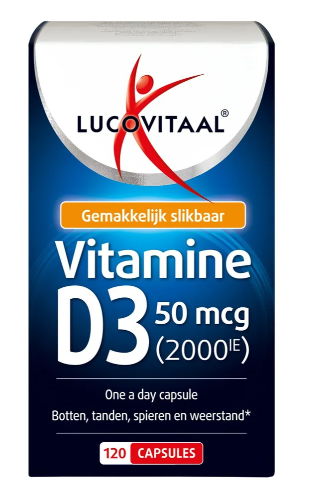 Lucovitaal Vitamine D3 50mcg Capsules 120CP