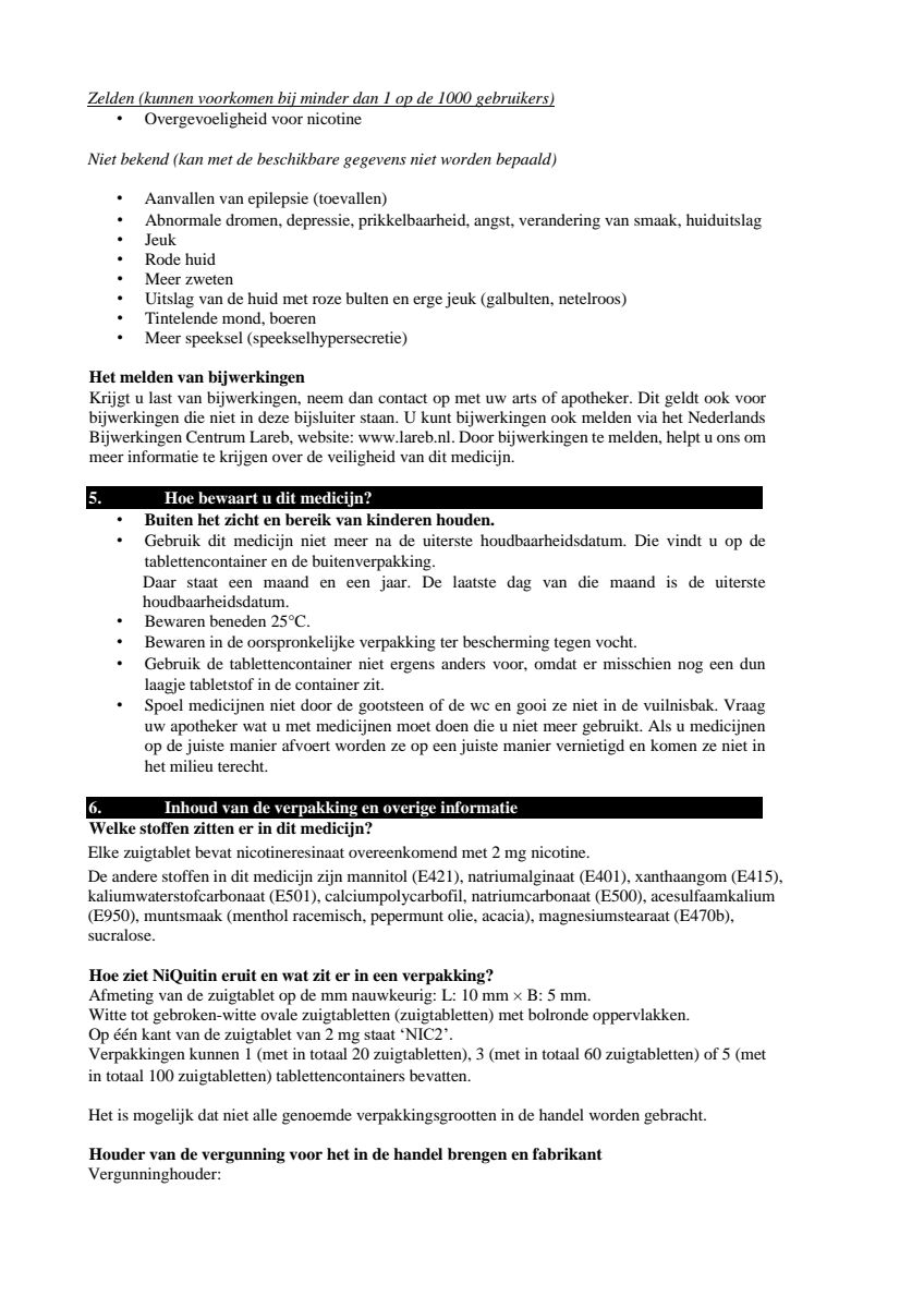Minizuigtabletten Mint 2.0mg + Clear Pleisters 21mg Stap 1 Combi afbeelding van document #7, leaflet