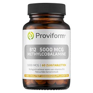 Proviform B12 5000mcg Methylcobalamine Zuigtabletten 60ZTB