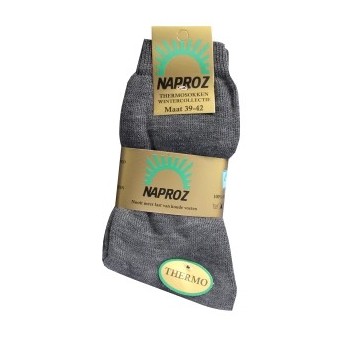 Naproz Thermo Sokken Grijs Maat 43-46 3 Paar