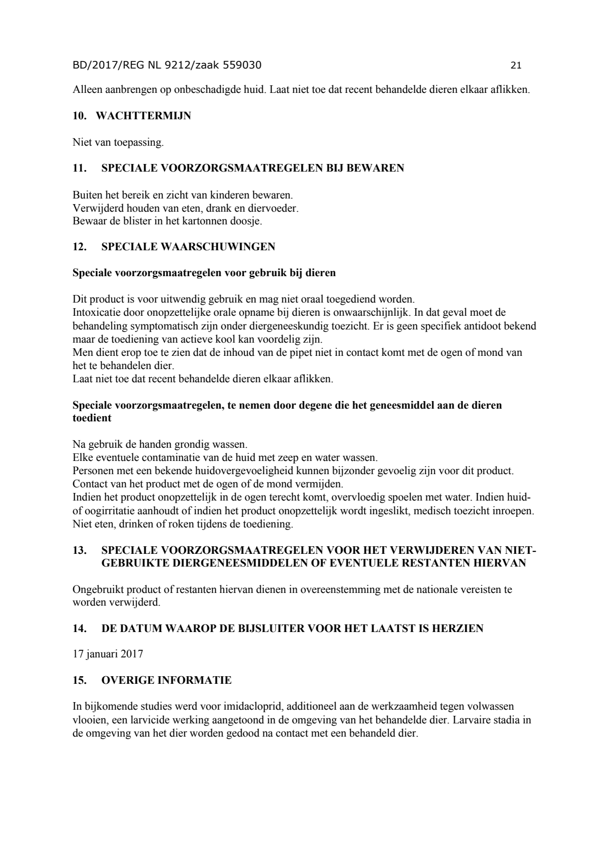 Hond 100 afbeelding van document #21, instructions