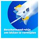 Tampax Super Plus Tampons Met Kartonnen Inbrenghuls 20ST Blauwe achtergrond met tampon, beschermrand