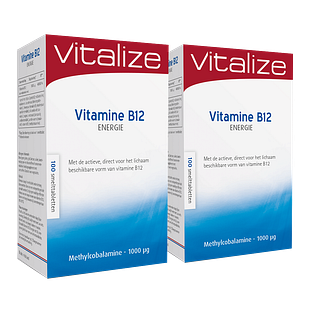Vitalize Vitamine B12 Smelttabletten Voordeelverpakking 2x100TB