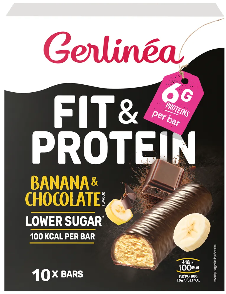 Gerlinéa Fit & Protein & Chocolate Maaltijdrepen 10ST