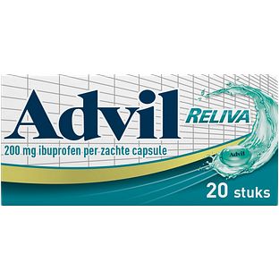 Advil Advil Reliva Liquid Capsules 200 mg - voor pijn en koorts 20CP