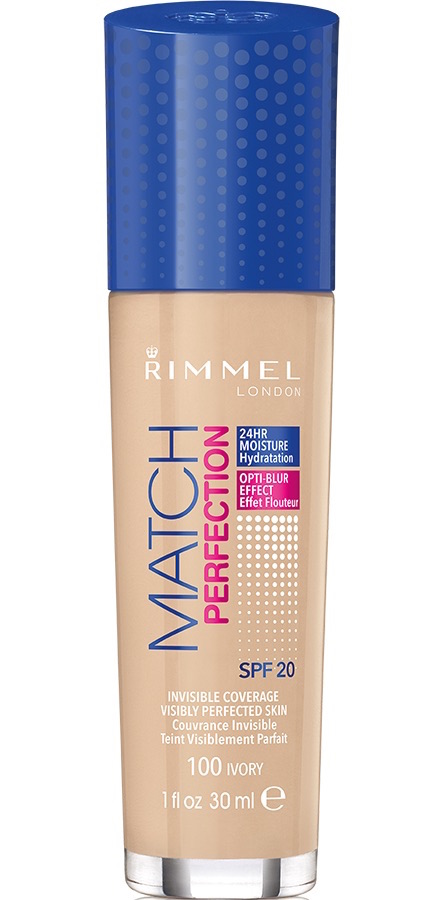 Rimmel London Foundation Match Perfection 100 Ivory afbeelding 1