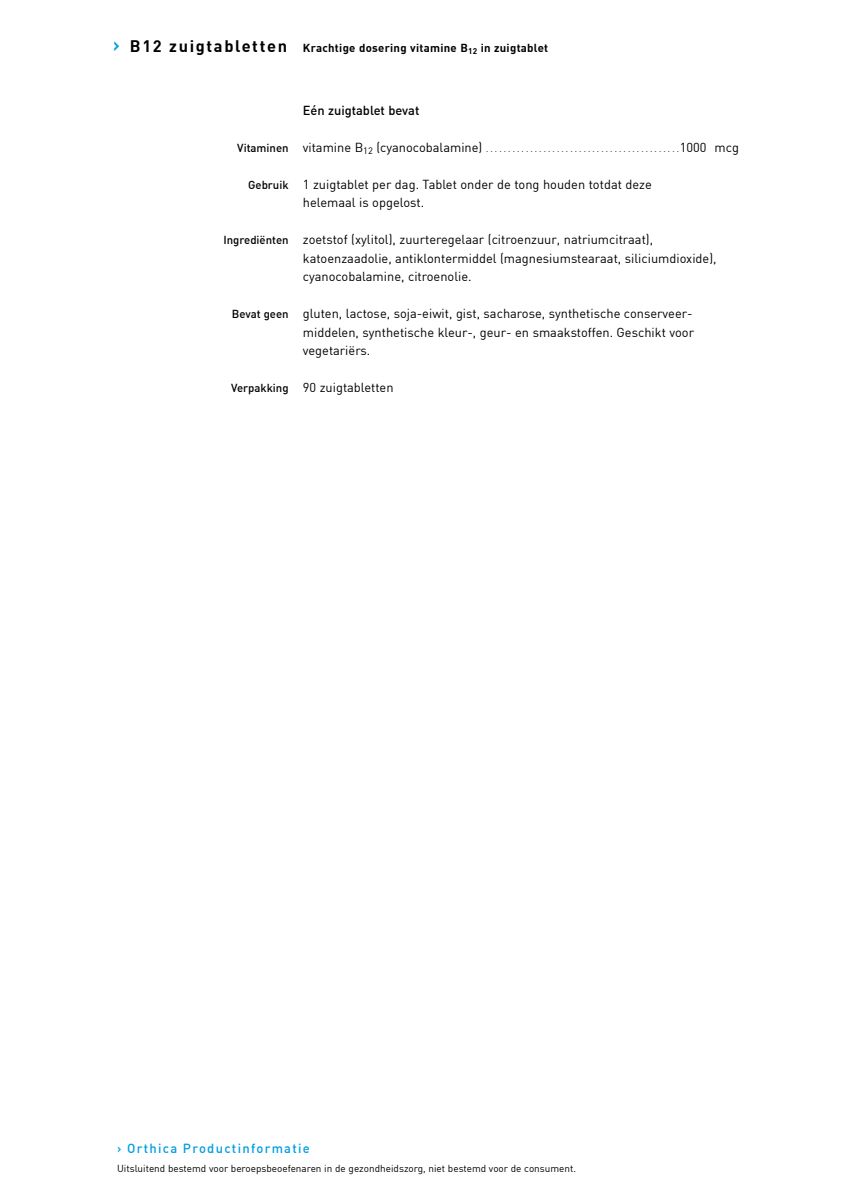B12 Zuigtabletten afbeelding van document #1, research