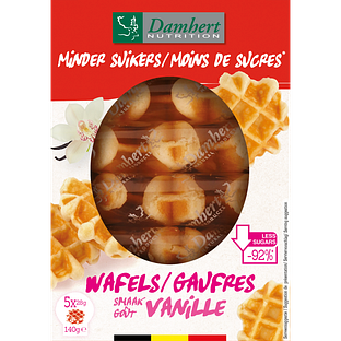 Damhert Minder Suikers Wafels Vanille 140GR