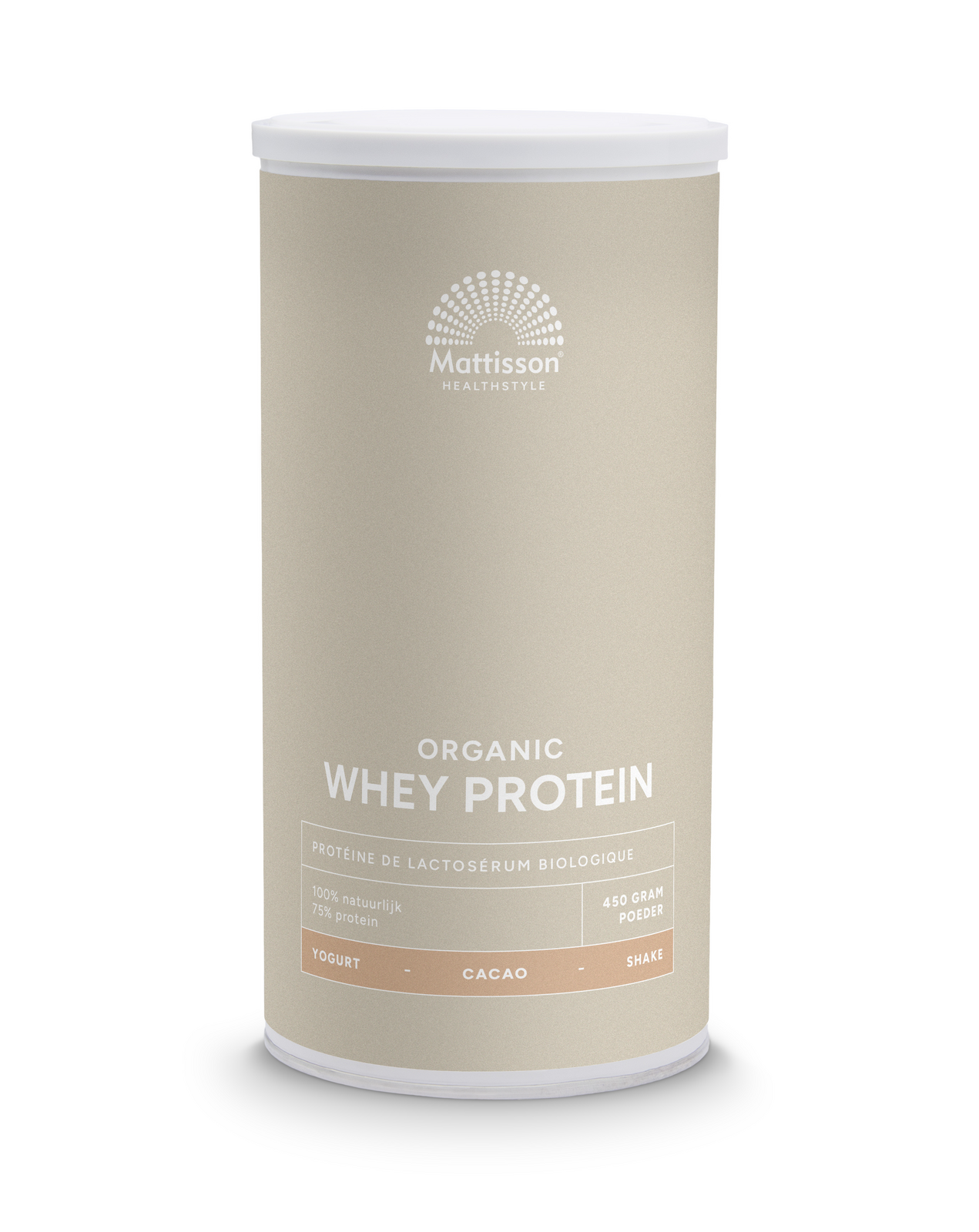 Mattisson HealthStyle Biologische Wei Proteïne Cacao 450GR