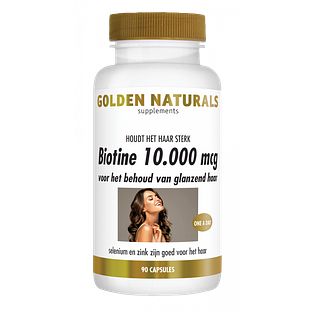 Golden Naturals Biotine 10.000mcg Capsules 90VCP Golden Naturals Biotine 10.000mcg Capsules 90VCP