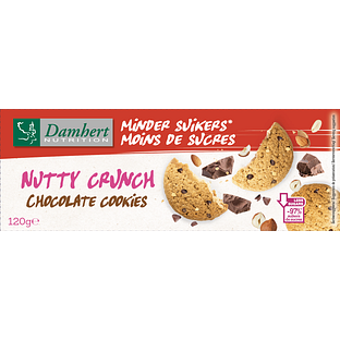 Damhert Nutty Crunch Chocolate Cookies 120GR Damhert Nutty Crunch Chocolate Cookies 120GR