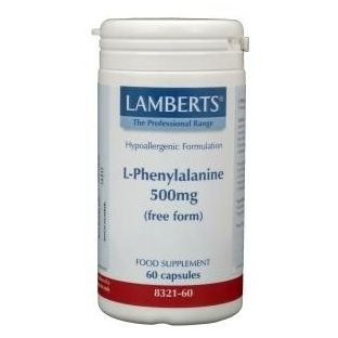 Lamberts L-phenylalanine 500mg Capsules 60CP
