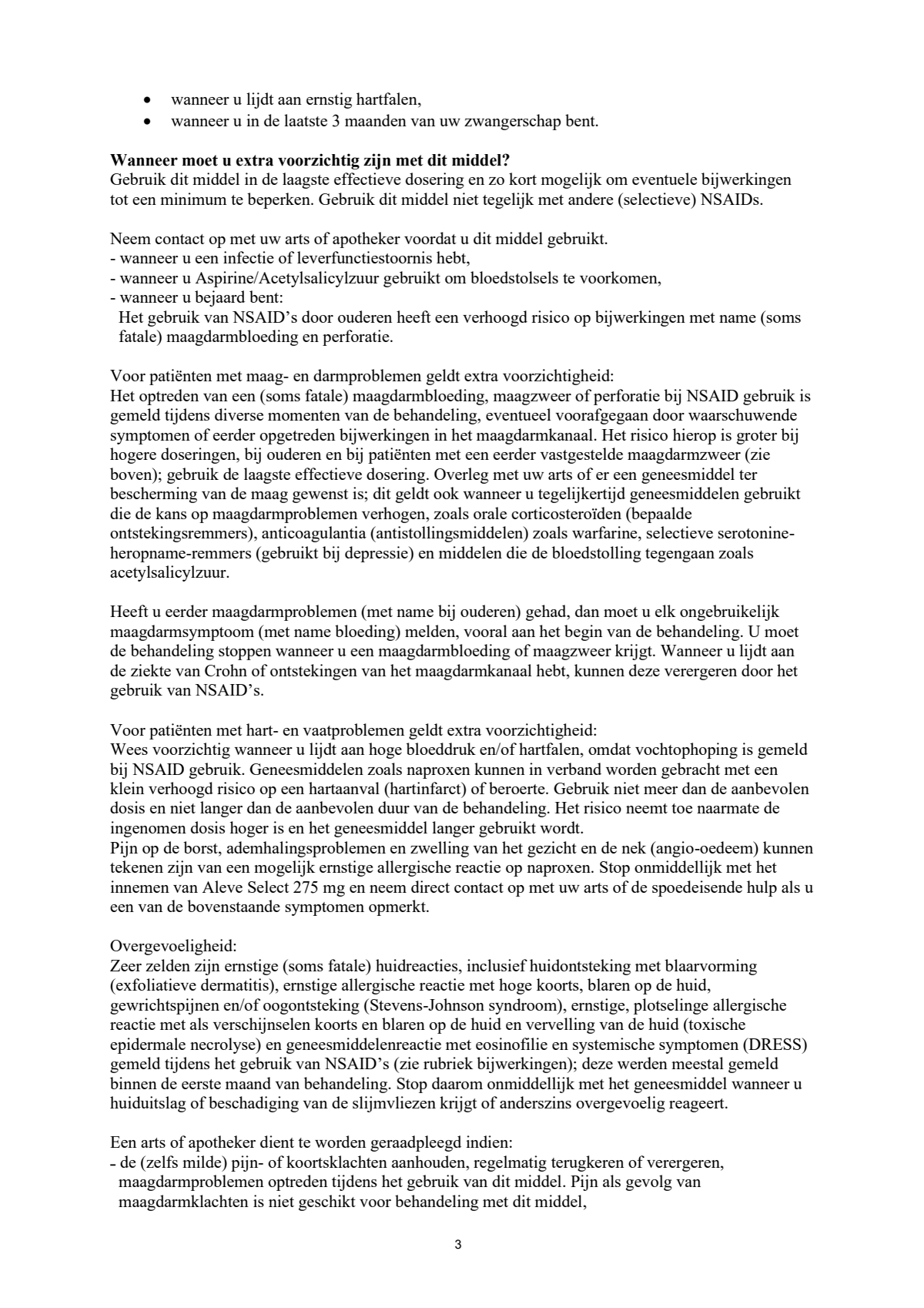 Select 275mg Tabletten afbeelding van document #3, leaflet