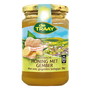 De Traay Honing met Gember Biologisch 350GR De Traay Honing met Gember Biologisch 350GR