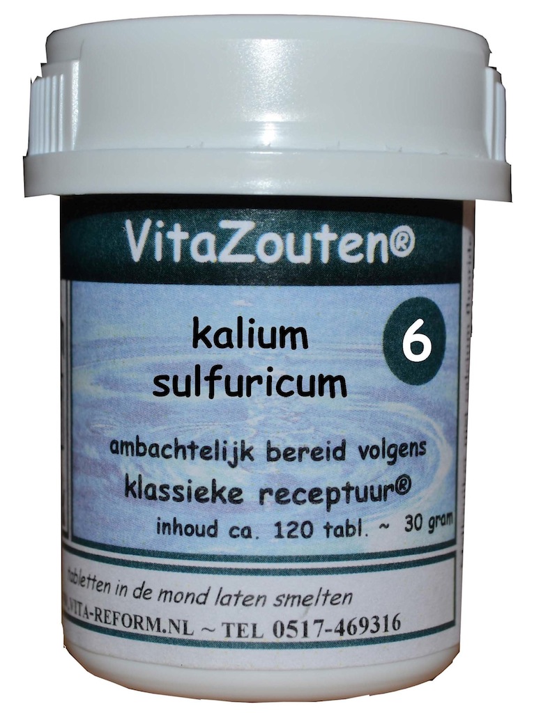 Vitazouten Nr. 6 Kalium Sulfuricum 120st afbeelding