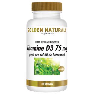Golden Naturals Vitamine D3 75mcg Capsules 120CP