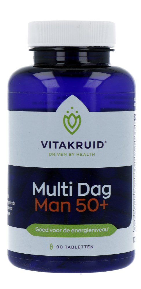 Vitakruid Multi Dag Man 50+ 100% Vegan 90TB