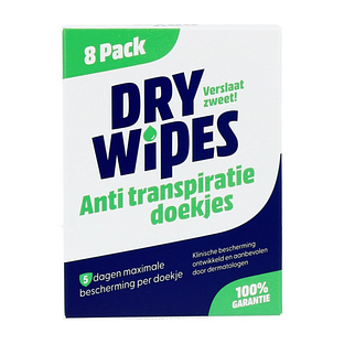 DryWipes Antitranspiratie Doekjes 8ST DryWipes Antitranspiratie Doekjes 8ST