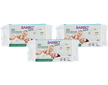 Bambo Nature Bio Babydoekjes Multiverpakking 3x50ST Bambo Nature Bio Babydoekjes Multiverpakking 3x50ST