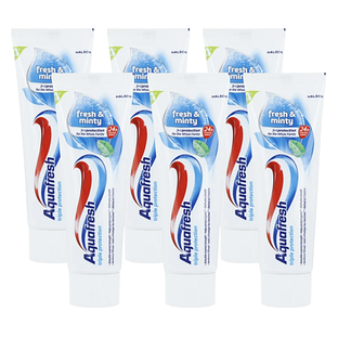 Aquafresh Fresh & Minty Tandpasta Multiverpakking 6x75ML