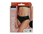 Boody Menstruatieondergoed Bikinislip Zwart Normaal/Hevig Maat L 1ST