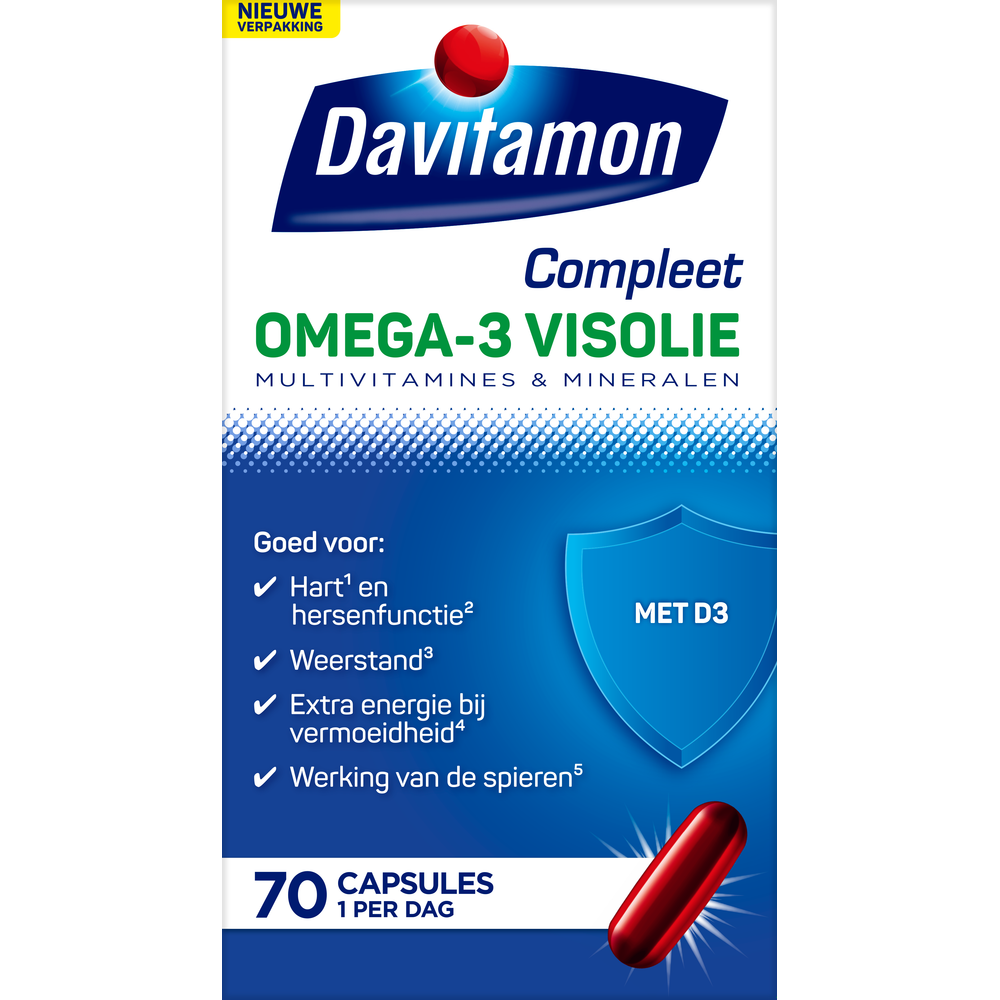 Davitamon Compleet Omega-3 Visolie Capsules